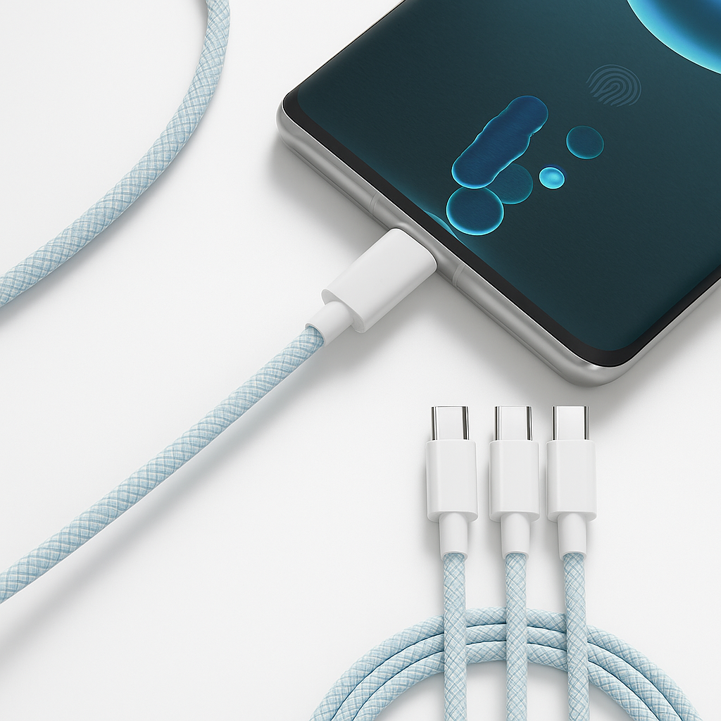Kubvio FlexCharge3™ – 3-in-1 Super Fast Charging Cable