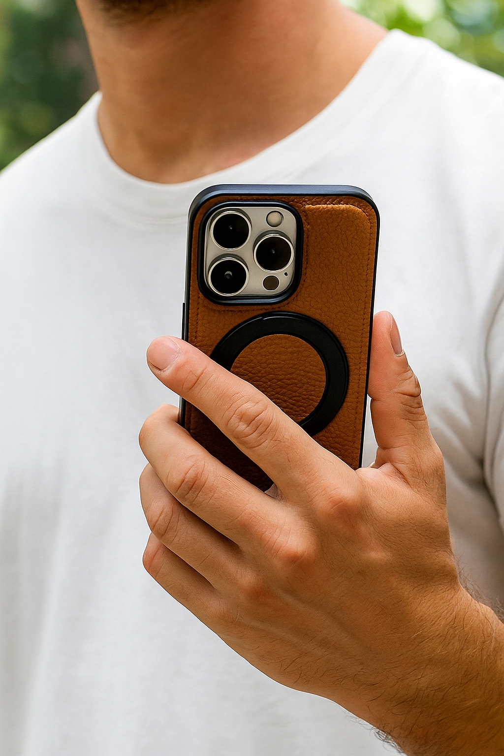 Kubvio OrbitGrip360™ Leather Case – Earthbound Series
