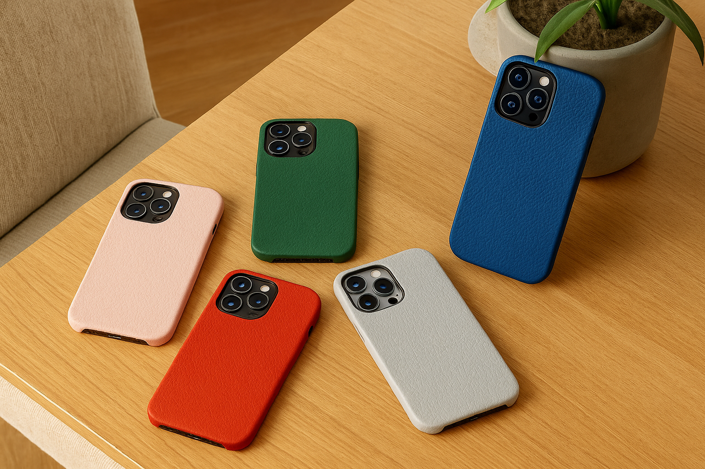 Kubvio BareGuard™ Leather Case – Chromaglow Series
