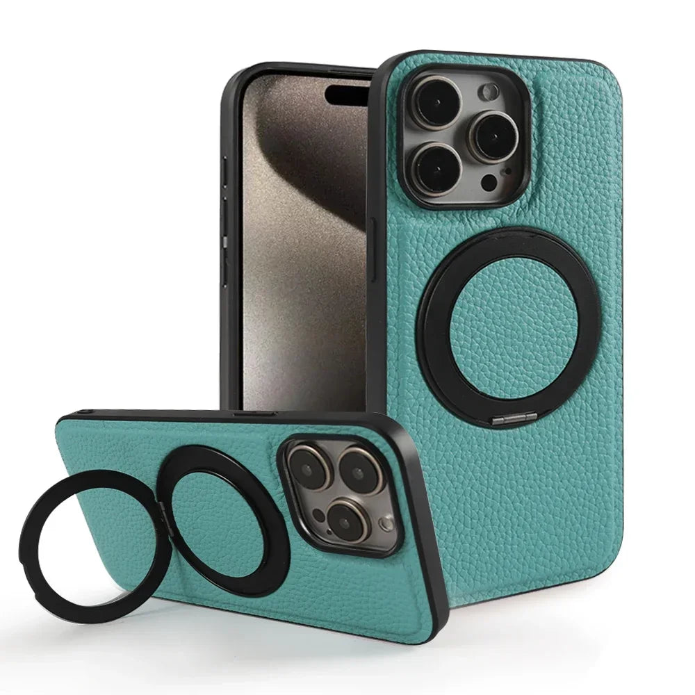 Kubvio OrbitGrip360™ Leather Case – Chromatique Series