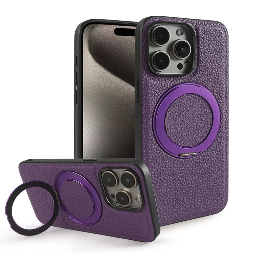 Kubvio OrbitGrip360™ Leather Case – Chromatique Series