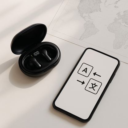 Kubvio PolyLingo™ Earbuds – Real-Time Voice Translator